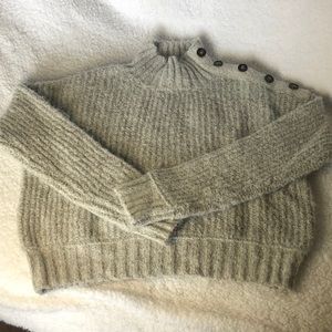Cropped Grey Sweater